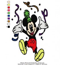 Mickey Mouse 04 Embroidery Design
